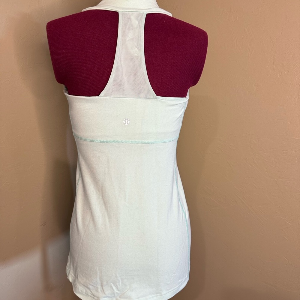 Mint Lululemon Razorback Workout Top - Picture 2 of 5